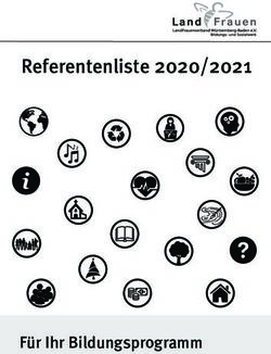 REFERENTENLISTE 2020/2021 - FÜR IHR BILDUNGSPROGRAMM - LANDFRAUENVERBAND ...