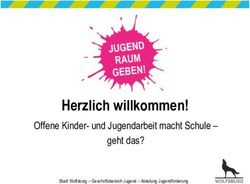 Herzlich willkommen! Offene Kinder- und Jugendarbeit macht Schule - geht das? - Stadt Wolfsburg - Geschäftsbereich Jugend - Abteilung ...