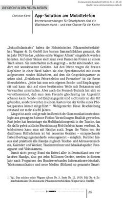 App-Solution am Mobiltelefon - Internetanwendungen für Smartphones sind ein Wachstumsmarkt - und eine Chance für die Kirche - Nomos eLibrary