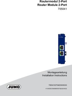 Routermodul 2-Port Router Module 2-Port 705041 - Montageanleitung Installation Instructions - JUMO