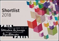 Shortlist 2018 FRANCO-ALLEMAND POUR LA - Jugendliteraturpreis