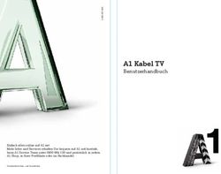 A1 Kabel TV Benutzerhandbuch - A1.net