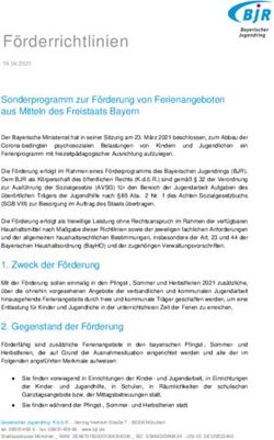Förderrichtlinien - BJR-Ferienportal