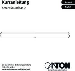 Kurzanleitung Smart Soundbar 9 - Canton