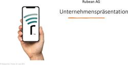 Unternehmenspräsentation - Rubean AG - Rubean AG / Stand: 23. Juni 2021