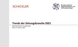 SCHICKLER Trends der Zeitungsbranche 2021 - BDZV/SCHICKLER-Trendumfrage Berlin, 9. Februar 2021 - BDZV/SCHICKLER ...