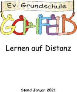 Lernen auf Distanz Stand Januar 2021 - Grundschule Gohfeld