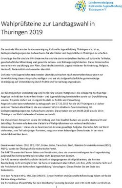 Wahlprüfsteine zur Landtagswahl in Thüringen 2019 - LKJ ...