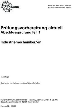 Prüfungsvorbereitung aktuell - Abschlussprüfung Teil 1 Industriemechaniker/-in - Europa-Lehrmittel