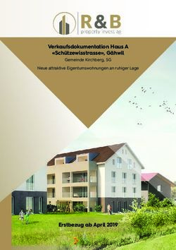Verkaufsdokumentation Haus A "Schützewisstrasse", Gähwil - Erstbezug ab April 2019 - Gemeinde Kirchberg, SG Neue attraktive Eigentumswohnungen an ...