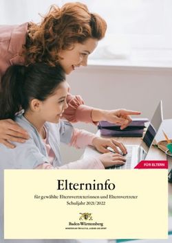 Elterninfo für gewählte Elternvertreterinnen und Elternvertreter Schuljahr 2021/2022 - Ministerium für Kultus, Jugend und Sport Baden ...