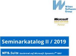 Seminarkatalog II / 2019 - NTS.Suite basierend auf Microsoft DynamicsTM NAV - Wilken
