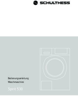 Spirit 530 Bedienungsanleitung Waschmaschine - Schulthess Maschinen AG