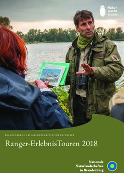 RANGER-ERLEBNISTOUREN 2018 - STIFTUNG NATURSCHUTZFONDS BRANDENBURG