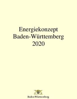 Energiekonzept Baden-Württemberg 2020