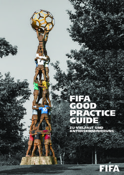 FIFA GOOD PRACTICE GUIDE - ZU VIELFALT UND ANTIDISKRIMINIERUNG - FIFA.com
