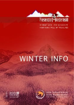 WINTER INFO Deine Sehnsuchtsorte. Deine Wanderdörfer - Piesendorf