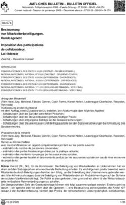 AMTLICHES BULLETIN - BULLETIN OFFICIEL - Parlament.ch