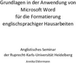 Grundlagen in der Anwendung von Microsoft Word für die Formatierung englischsprachiger Hausarbeiten - Anglistisches Seminar der ...