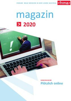 Magazin 2020 - Plötzlich online - Forum Neue Medien