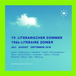 LITERARISCHER SOMMER - 19de LITERAIRE ZOMER JULI AUGUST SEPTEMBER 2018