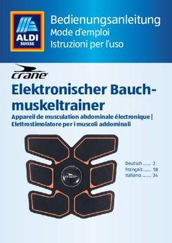 Elektronischer Bauch-muskeltrainer - Bedienungsanleitung Mode d'emploi Istruzioni per l'uso - Aldi Suisse