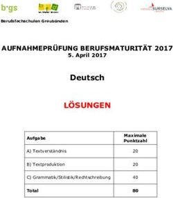 LÖSUNGEN Deutsch AUFNAHMEPRÜFUNG BERUFSMATURITÄT 2017 - April 2017