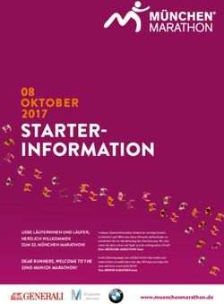 STARTER-INFORMATION 08 OKTOBER 2017 - München Marathon