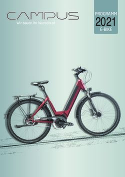 2021 PROGRAMM E-BIKE Wir bauen Ihr Wunschrad - Campus Bike
