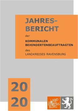 KOMMUNALEN BEHINDERTENBEAUFTRAGTEN Der Des LANDKREISES RAVENSBURG