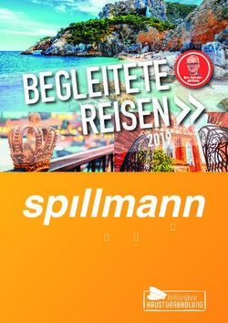 REISEN " Ihre Reisebe-Feine Reisen mit Durchführungsgarantie - Spillmann