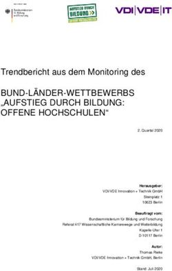 BUND-LÄNDER-WETTBEWERBS "AUFSTIEG DURCH BILDUNG: OFFENE HOCHSCHULEN" - Aufstieg durch ...