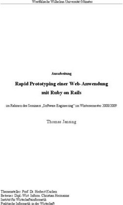 Rapid Prototyping einer Web-Anwendung mit Ruby on Rails