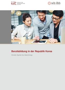Berufsbildung in der Republik Korea - Christin Sophie Eun-Sook Brings - IIT Berlin
