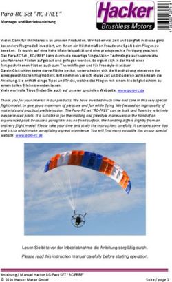 Para-RC Set "RC-FREE" - Montage- und Betriebsanleitung