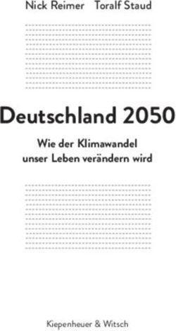 Deutschland 2050 Wie der Klimawandel unser Leben verändern wird Nick