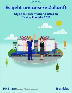 Es geht um unsere Zukunft My Share Informationsleitfaden für das