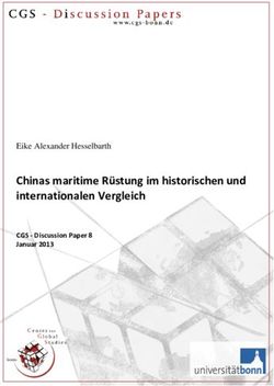 Chinas maritime Rüstung im historischen und internationalen Vergleich - Eike Alexander Hesselbarth - CGS Bonn
