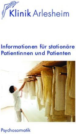 Informationen F R Station Re Patientinnen Und Patienten Psychosomatik