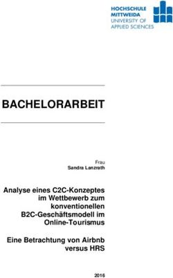 BACHELORARBEIT Analyse eines C2C-Konzeptes im Wettbewerb zum konventionellen B2C-Geschäftsmodell im Online-Tourismus Eine Betrachtung von Airbnb ...