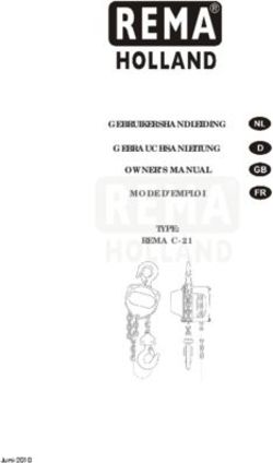 GEBRUIKERSHANDLEIDING GEBRAUCHSANLEITUNG OWNER'S MANUAL MODE D'EMPLOI TYPE: REMA C-21 - Juni-2010