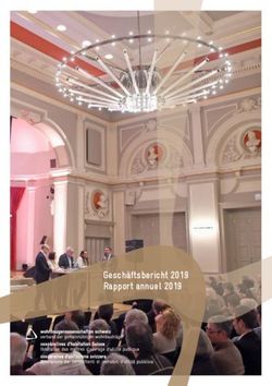 Geschäftsbericht 2019 Rapport annuel 2019