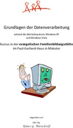 Grundlagen der Datenverarbeitung - Kursus in der evangelischen Familienbildungsstätte - Fabi Münster
