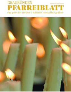 PFARREIBLATT GRAUB&Uuml;NDEN - Fegl parochial grischun | Bollettino parrocchiale grigione - Katholische Pfarrei St. Fidelis