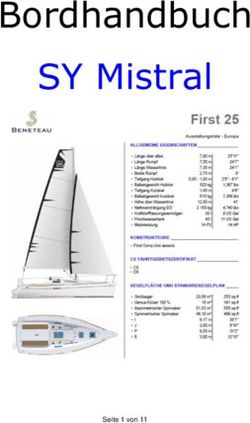 Bordhandbuch SY Mistral - SV Wacker Burghausen