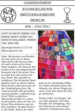 EVANGELISCHE BR&Uuml;DERGEMEINE BERLIN - GEMEINDEBRIEF - Evangelische Br&uuml;dergemeine Berlin