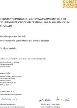 EDUARD STURZENEGGER, SEINE PRIVATSAMMLUNG UND DIE STURZENEGGERSCHE GEM&Auml;LDESAMMLUNG IM KUNSTMUSEUM ST.GALLEN - Presseportal.ch