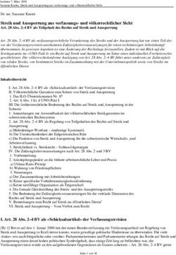 Streik und Aussperrung aus verfassungs- und völkerrechtlicher Sicht