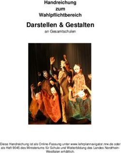 Darstellen & Gestalten - Handreichung zum Wahlpflichtbereich