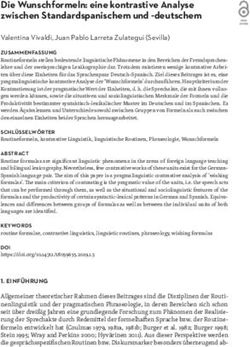Die Wunschformeln: eine kontrastive Analyse zwischen Standardspanischem und -deutschem - cejsh